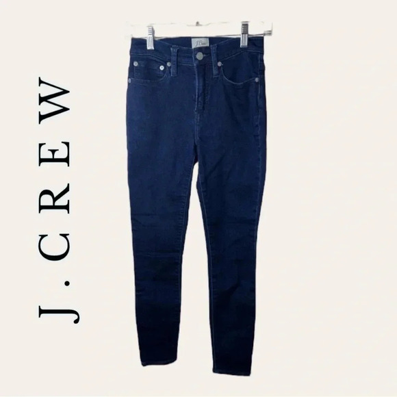 0714. J. CREW DARK WASH SKINNY DENIM JEANS SIZE 25 5 POCKET DESIGN ZIPPER/BUTTON - Picture 1 of 11